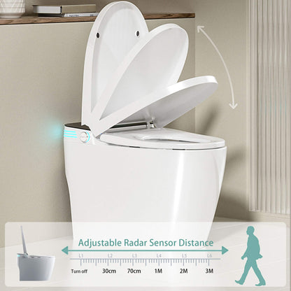 Nuvia Smart Auto Dual Flush Tankless Toilet With Heated Bidet, Auto Open And Close (SAK37415)