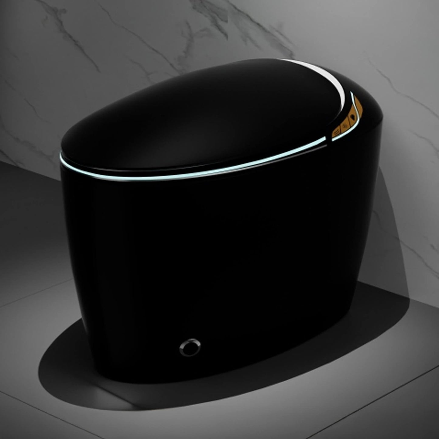 Nuvia Smart One-Piece Toilet With Bidet, Foot Sensor, LED Display And Dryer (SAK80112)