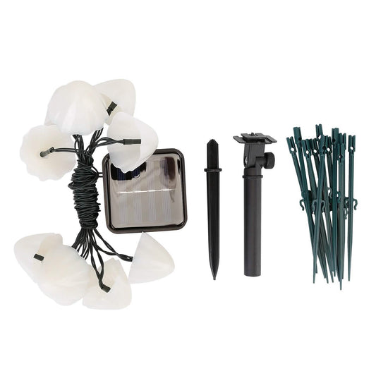 Solar Mushroom Lights Outdoor Decoration 10 LED Light Stake