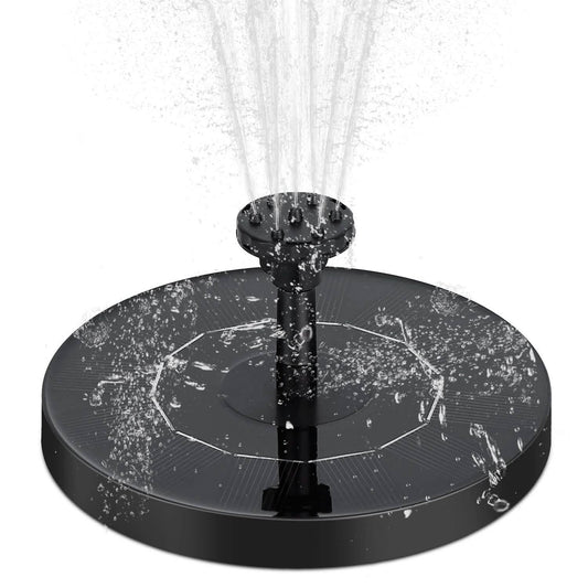 Solar Powered Fountain Pump Floating Bird Bath Pond