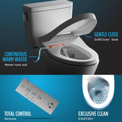 [SW573#01] TOTO Washlet S300E Round Soft Close Bidet Seat (SAK75014)