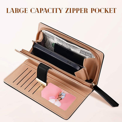Sweet Cute Women's Long Leaf Bifold Wallet