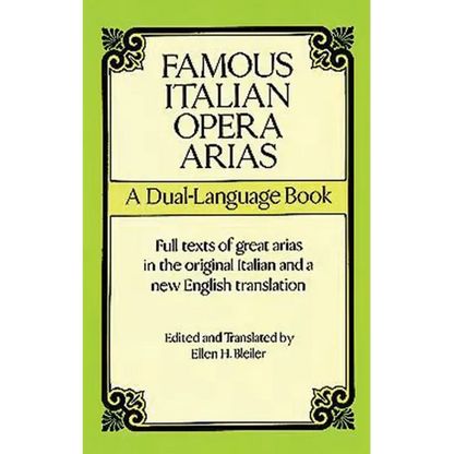 Famous Italian Opera Arias: A Dual-Language Book a Dual-Language Book - Paperback