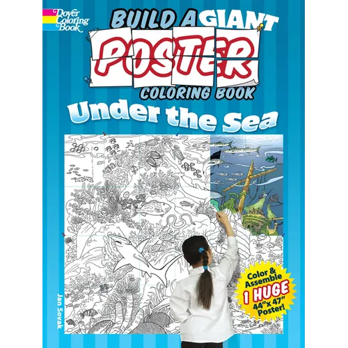 Build a Giant Poster Coloring Book -- Under the Sea - Paperback