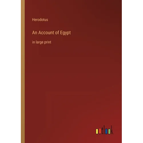 An Account of Egypt: in large print - Paperback