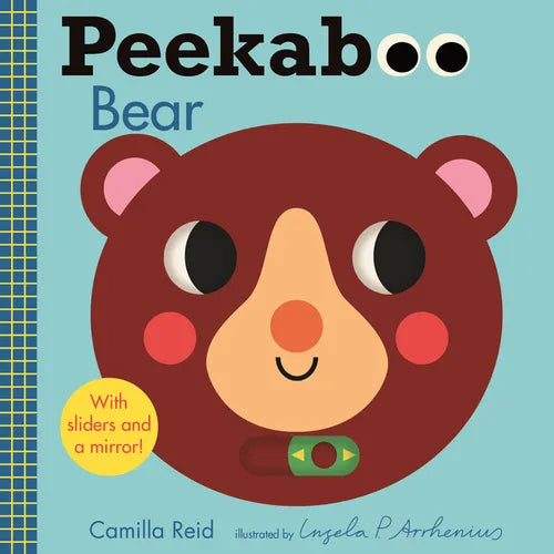 Peekaboo: Bear: (An Interactive Board Book for Babies & Toddlers with Mirror & Sliders to Push, Pull, or Turn. Cute Artwork Includes Ladybugs, Bunnies - Board Book
