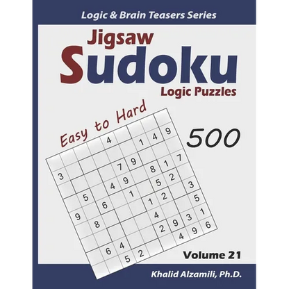 Jigsaw Sudoku Logic Puzzles: 500 Easy to Hard: Keep Your Brain Young - Paperback