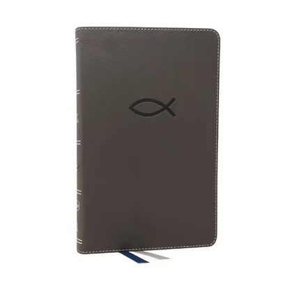 Nkjv, Thinline Bible Youth Edition, Leathersoft, Gray, Red Letter Edition, Comfort Print - Imitation Leather