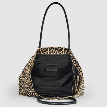 Italian Genuine Suede & Full-Grain Leather Tote Bag | Bologna