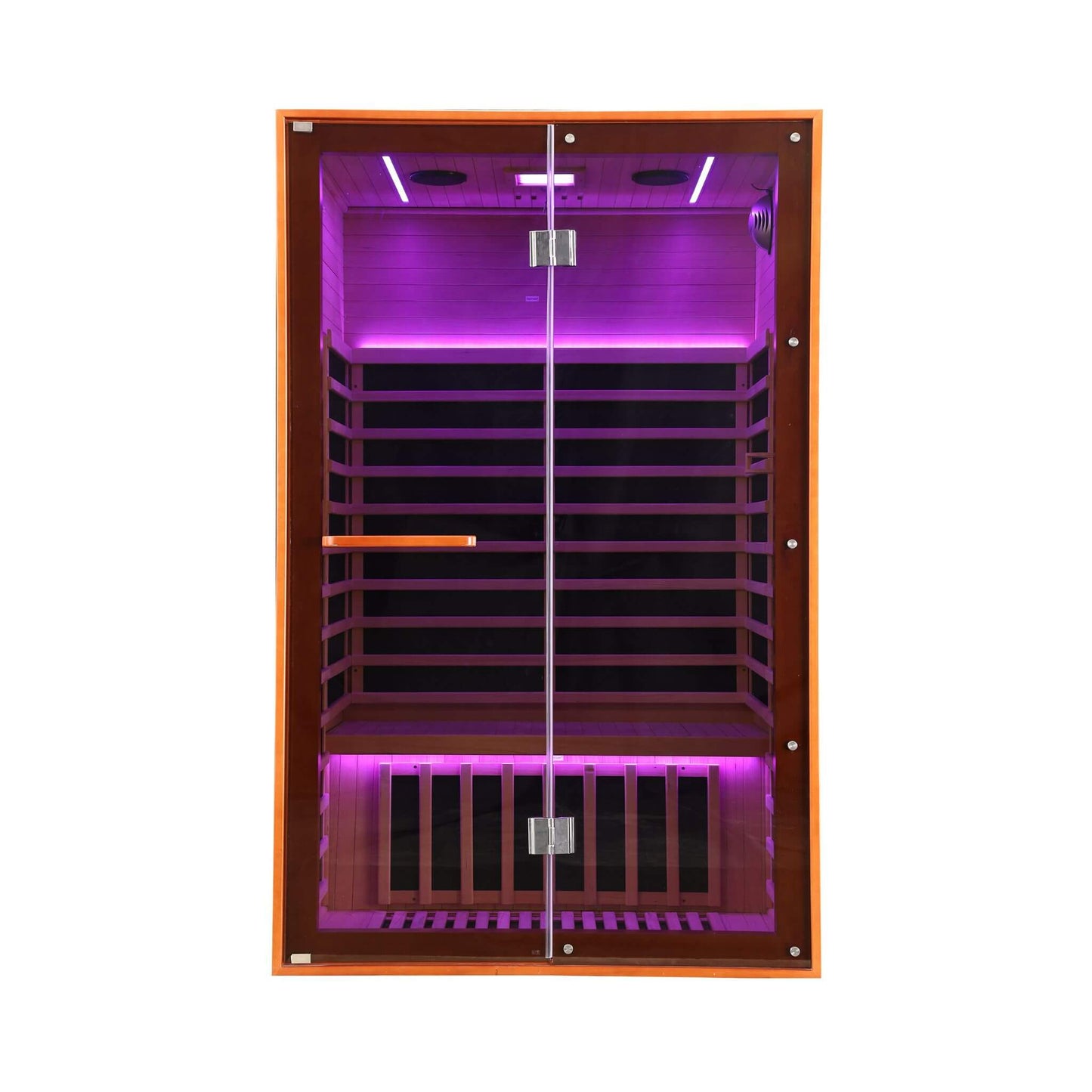 Thermora Fontaine 2-Person Luxury Canadian Hemlock Infrared Sauna With Glass Front (SAK97216)