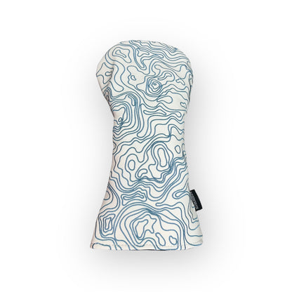Topographic Edition - Pure White / Embroidered Carolina Blue