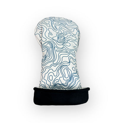 Topographic Edition - Pure White / Embroidered Carolina Blue