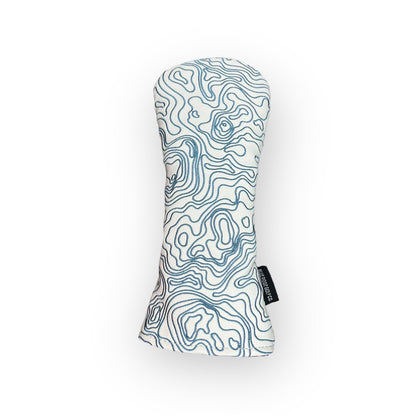 Topographic Edition - Pure White / Embroidered Carolina Blue