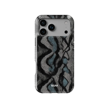 Viper Mesh | Teal Snake Print iPhone Case