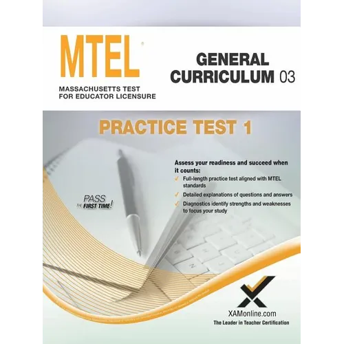 MTEL General Curriculum 03 Practice Test 1 - Paperback