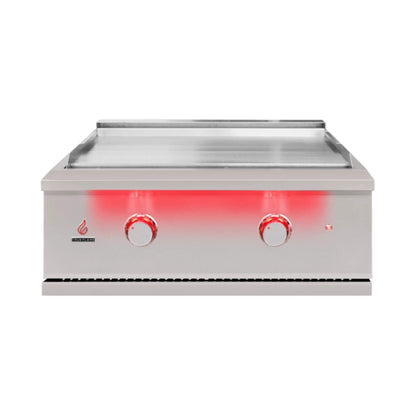 TrueFlame 30" Premium Built-In Stainless Gas Griddle Grill [TFG30] (SAK85362)