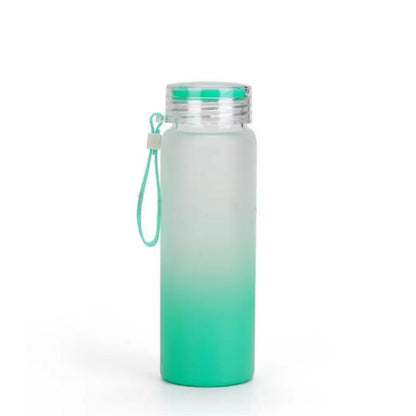 17oz Sublimation blank frosted glass Ombre gradient Tumblers Water Bottle