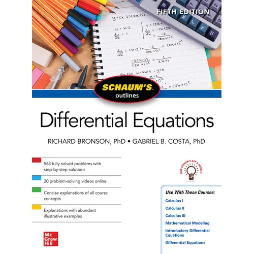 Schaum's Outline of Differential Equations, Fifth Edition - Paperback