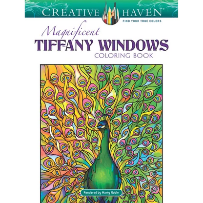 Creative Haven Magnificent Tiffany Windows Coloring Book - Paperback