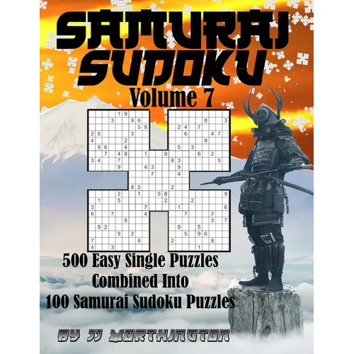 Sudoku Samurai Puzzles Large Print for Adults and Kids Easy: 500 Easy Sudoku Puzzles Combined to Make 100 Samurai Sudoku Puzzles - Paperback