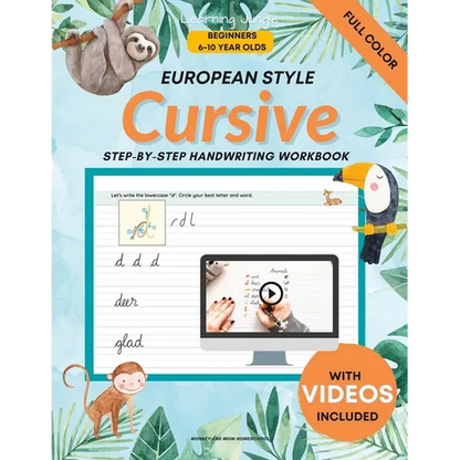 Cursive Handwriting for Beginners: Cursive Handwriting for Kids European Style - Paperback