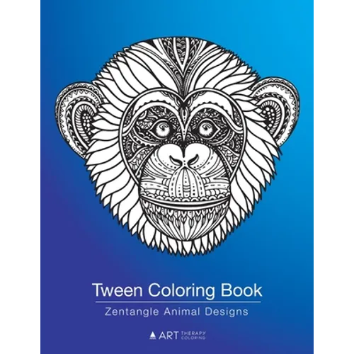 Tween Coloring Book: Zentangle Animal Designs: Detailed Zendoodle Pages For Boys, Girls, Ages 8-12, Stress Relieving Intricate Drawings, Colouring She - Paperback