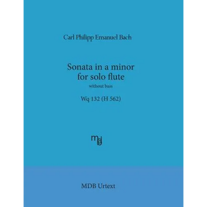Sonata in a minor for solo flute without bass Wq 132 (H 562) (MDB Urtext) - Paperback