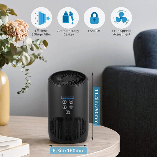 Ultra Quiet HEPA Air Purifier for Home Bedroom