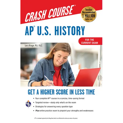 AP U.S. History Crash Course, Book + Online: Get a Higher Score in Less Time - Paperback
