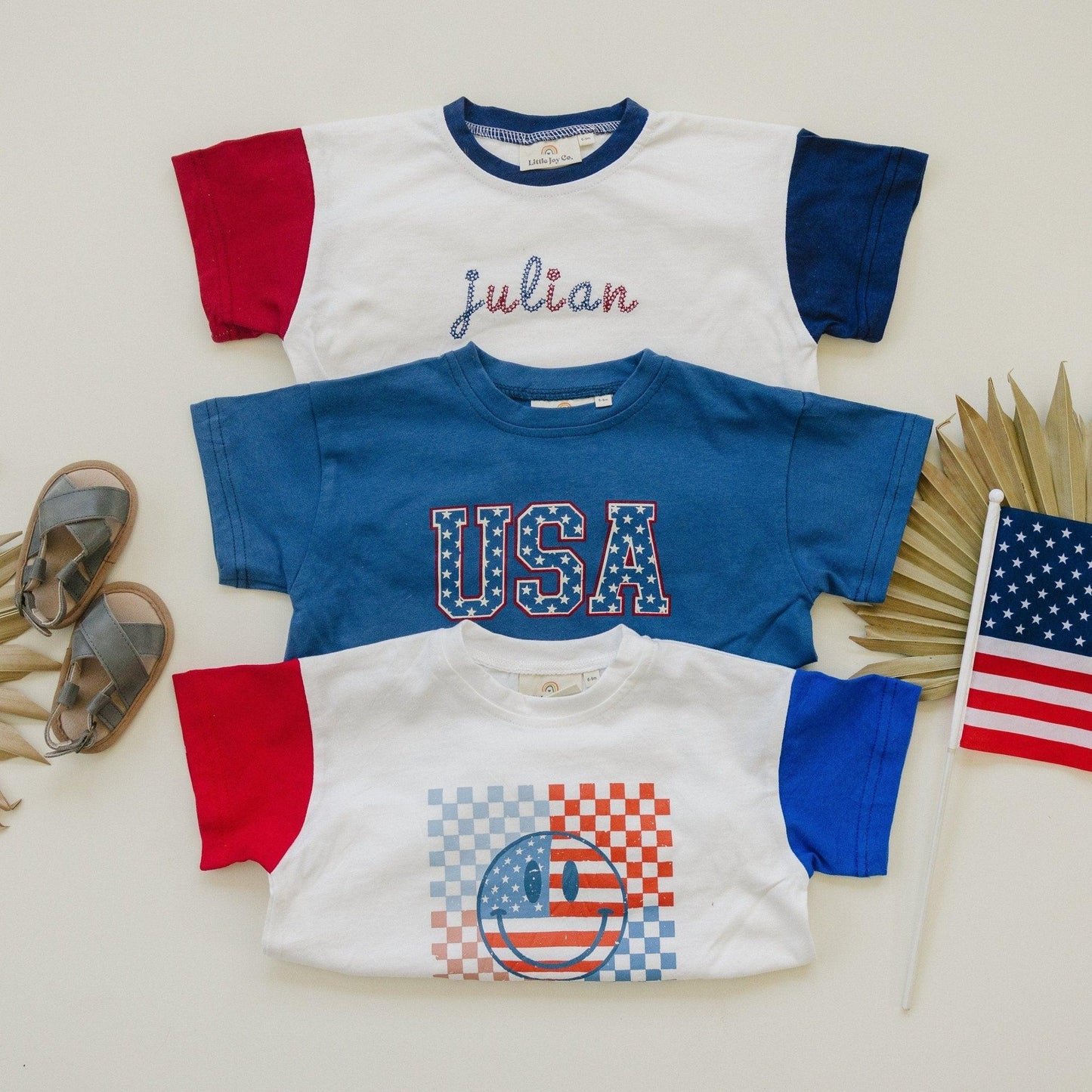 USA Stars Oversized Tee