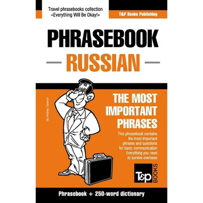 English-Russian phrasebook and 250-word mini dictionary - Paperback