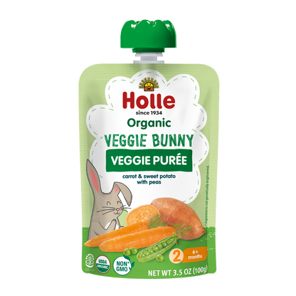 Holle Organic Veggie Bunny - Veggie Purée Pouches