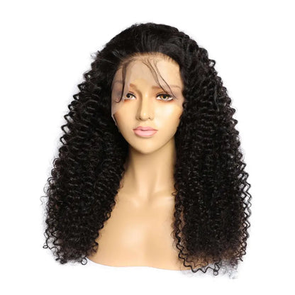 Voluminous Curly Human Hair Lace Front Wig