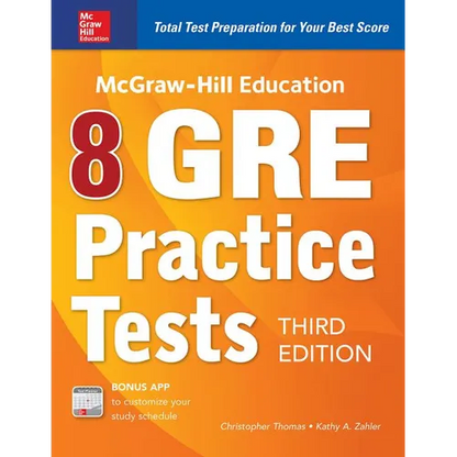 McGraw-Hill Education 8 GRE Practice Tests, Third Edition - Paperback