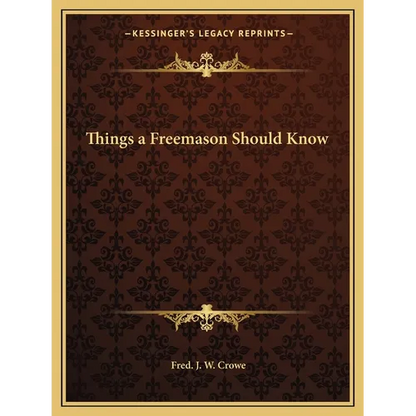 Things a Freemason Should Know - Paperback