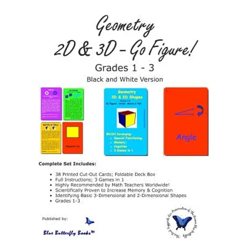 Geometry 3D & 2D: Go Figure! (Black & White Version) - Paperback