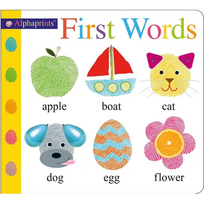Alphaprints: First Words - Hardcover