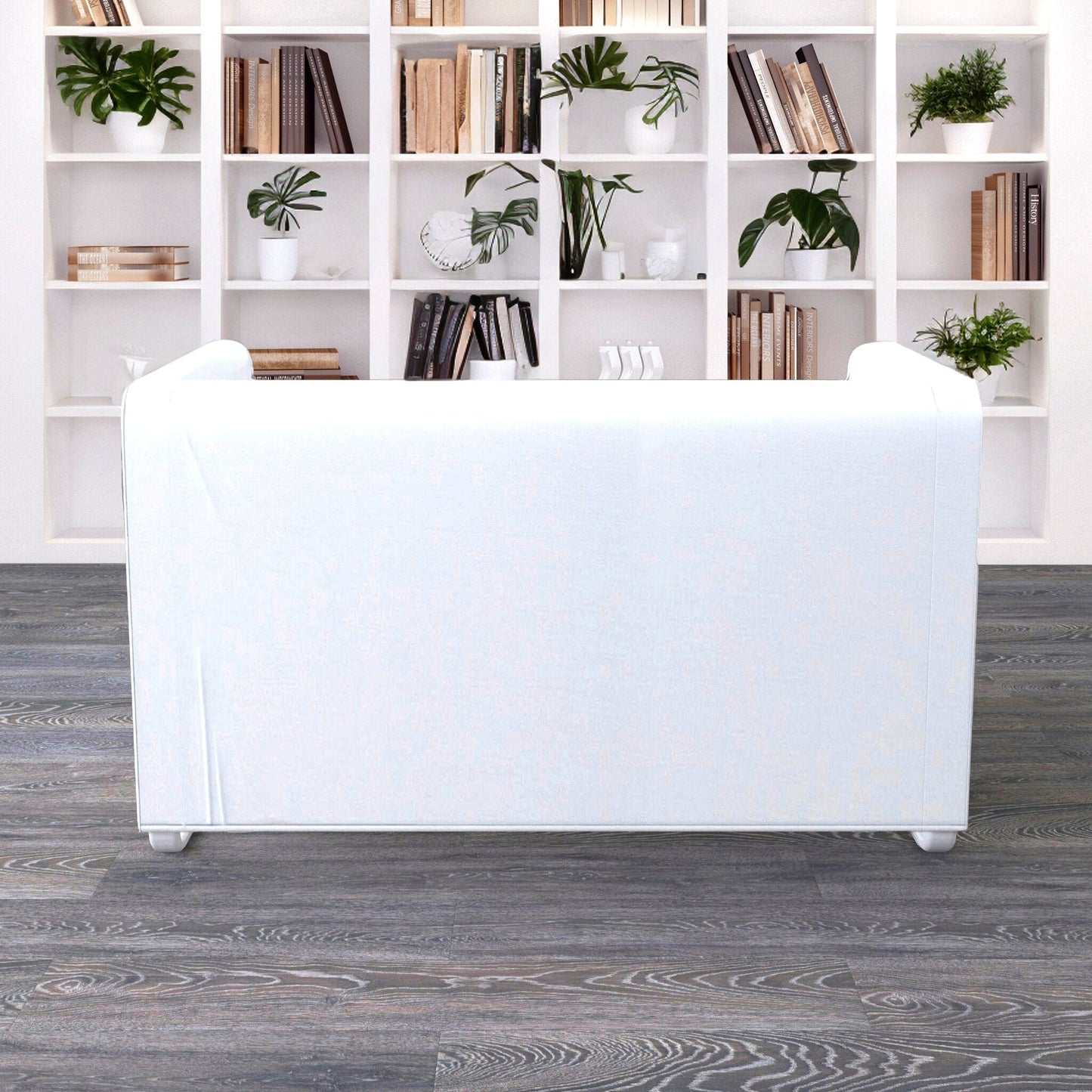 Solid White European Linen Slipcover – Compatible with IKEA Knopparp Sofa (2-Seater or 3-Seater)