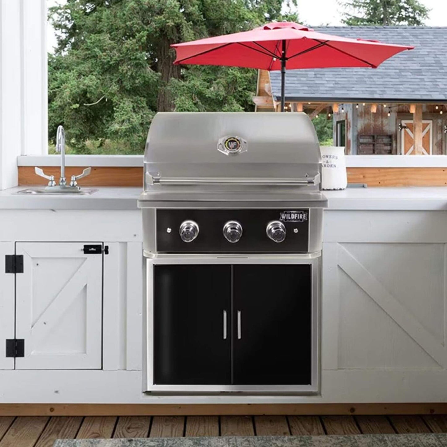 Wildfire Outdoor Living Ranch Pro 30-Inch 304 Stainless Steel Grill [WFPRO30G-BSS/SS] (SAK25374)