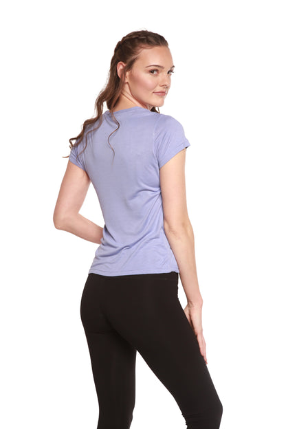 Women's 100% Bamboo Viscose Scoop Neck Short Sleeve T-Shirt