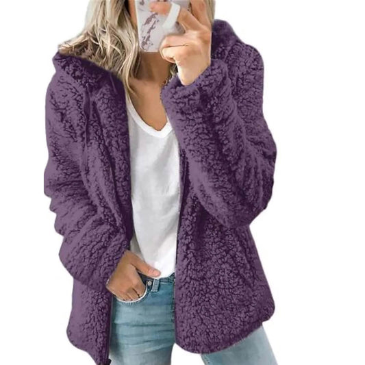 Women's Plus Size Hoodie Coat Long Sleeve