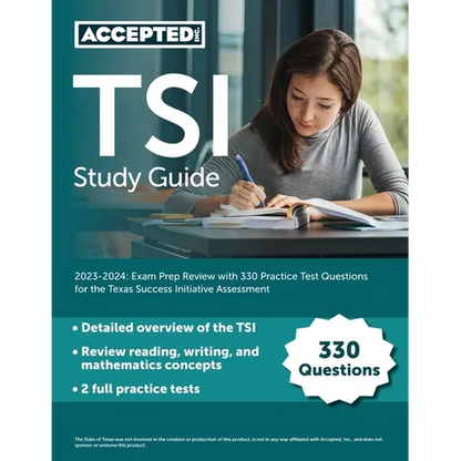 TSI Study Guide 2023-2024: Exam Prep Review with 330 Practice Test Questions for the Texas Success Initiative Assessment - Paperback