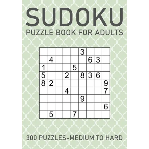 Sudoku Puzzle Book for Adults - 300 Puzzles - Medium to Hard - Paperback