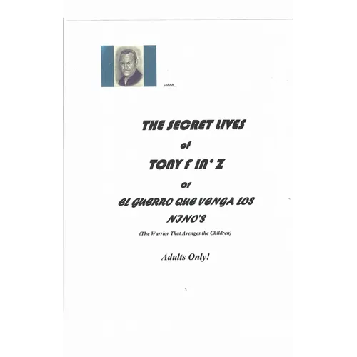 The Secret Lives of Tony F in'Z - Paperback