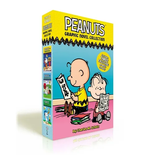 Peanuts Graphic Novel Collection (Boxed Set): Snoopy Soars to Space; Adventures with Linus and Friends!; Batter Up, Charlie Brown! - Paperback