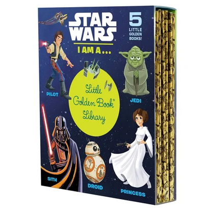 Star Wars: I Am A...Little Golden Book Library -- 5 Little Golden Books: I Am a Pilot; I Am a Jedi; I Am a Sith; I Am a Droid; I Am a Princess - Boxed Set