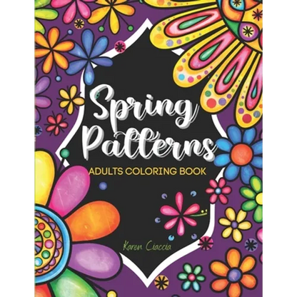 Spring Patterns: Adult coloring book - Paperback
