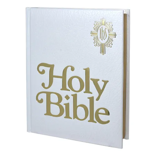 New Catholic Bible Family Edition (White) - Hardcover