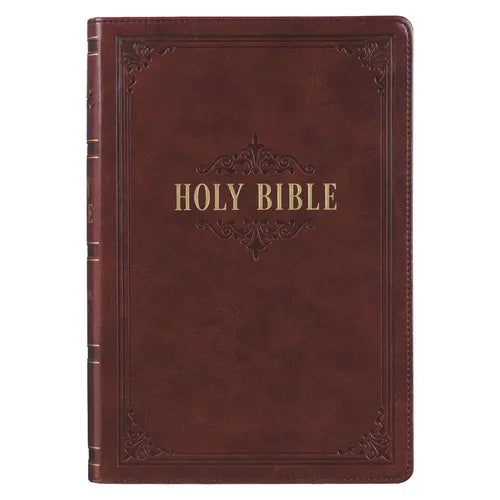 KJV Bible Giant Print Full-Size (Faux Leather, Burgundy) - Imitation Leather