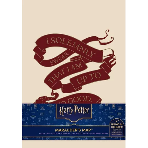 Harry Potter: Marauder's Map Glow in the Dark Journal - Hardcover